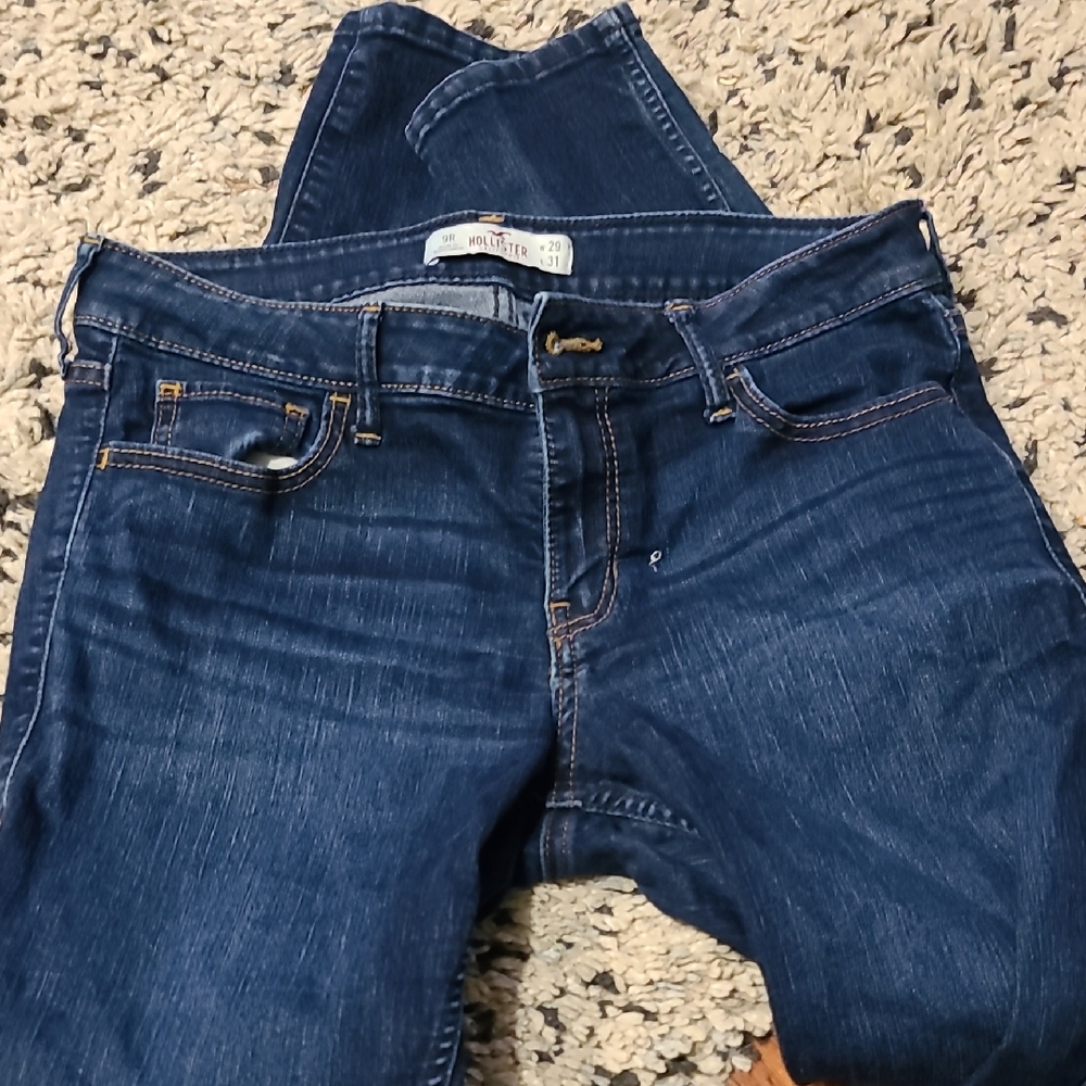 Hollister Blue Straight Leg Jeans Classic Style